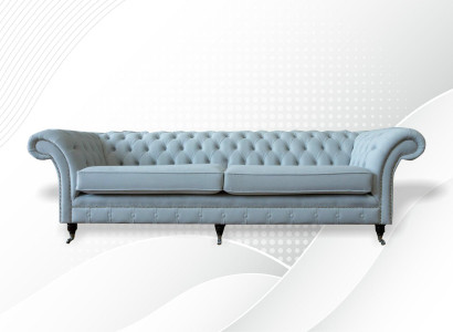 Polster Sofas Design Luxus Couch Sofa 4 er Stoff Couchen Viersitzer Samt Neu